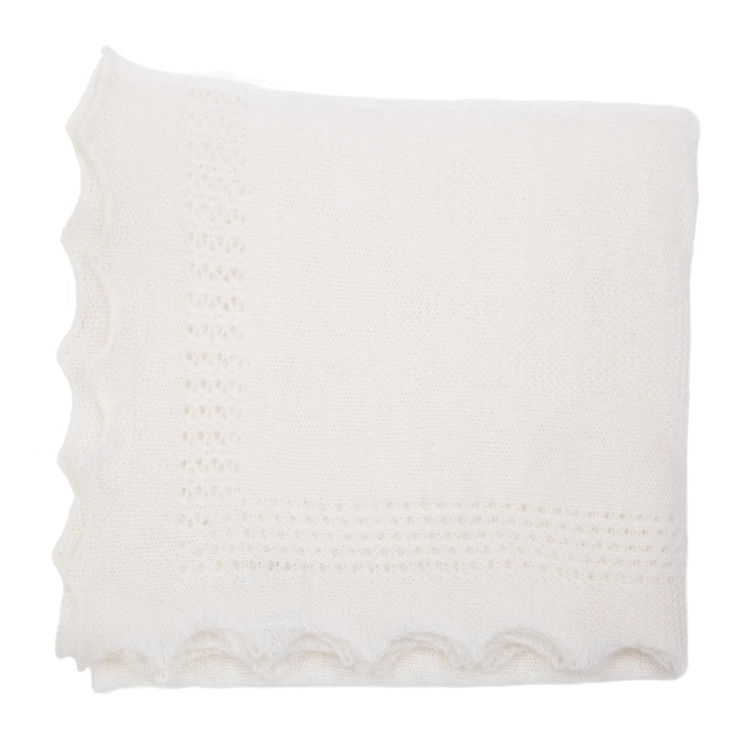 Ivory Cashmere Baby Shawl