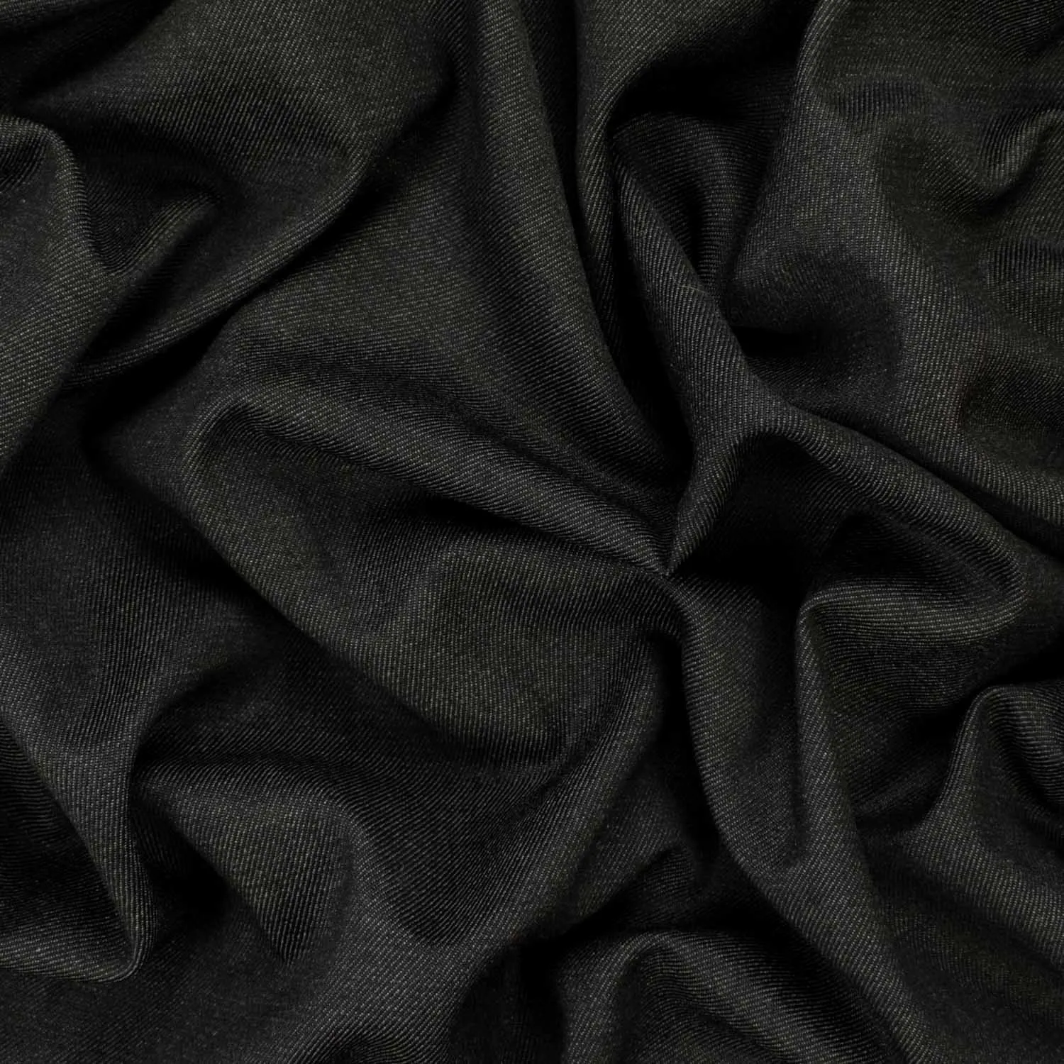 Japanese Wool Suiting Slight Stretch Charcoal 150CM