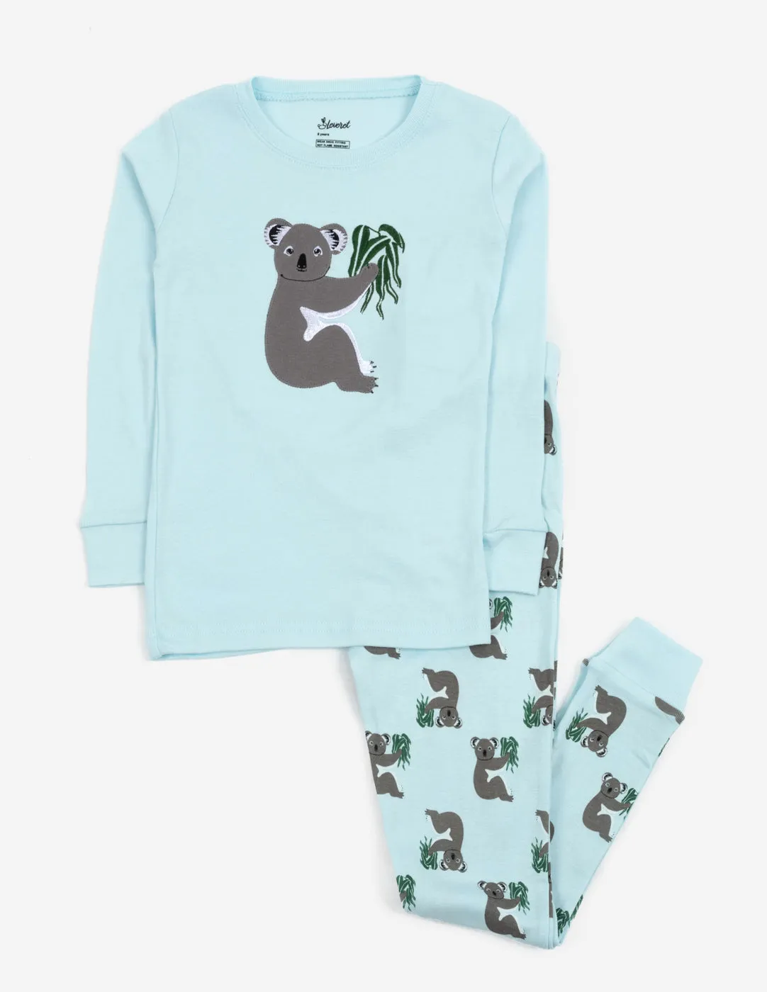 Kids Blue Koala Cotton Pajamas