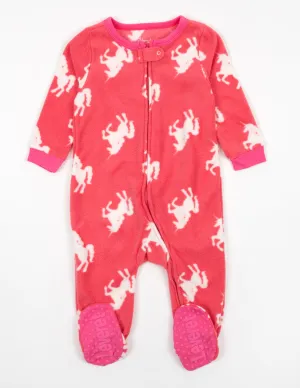 Kids Footed Fleece Unicorn Pajamas