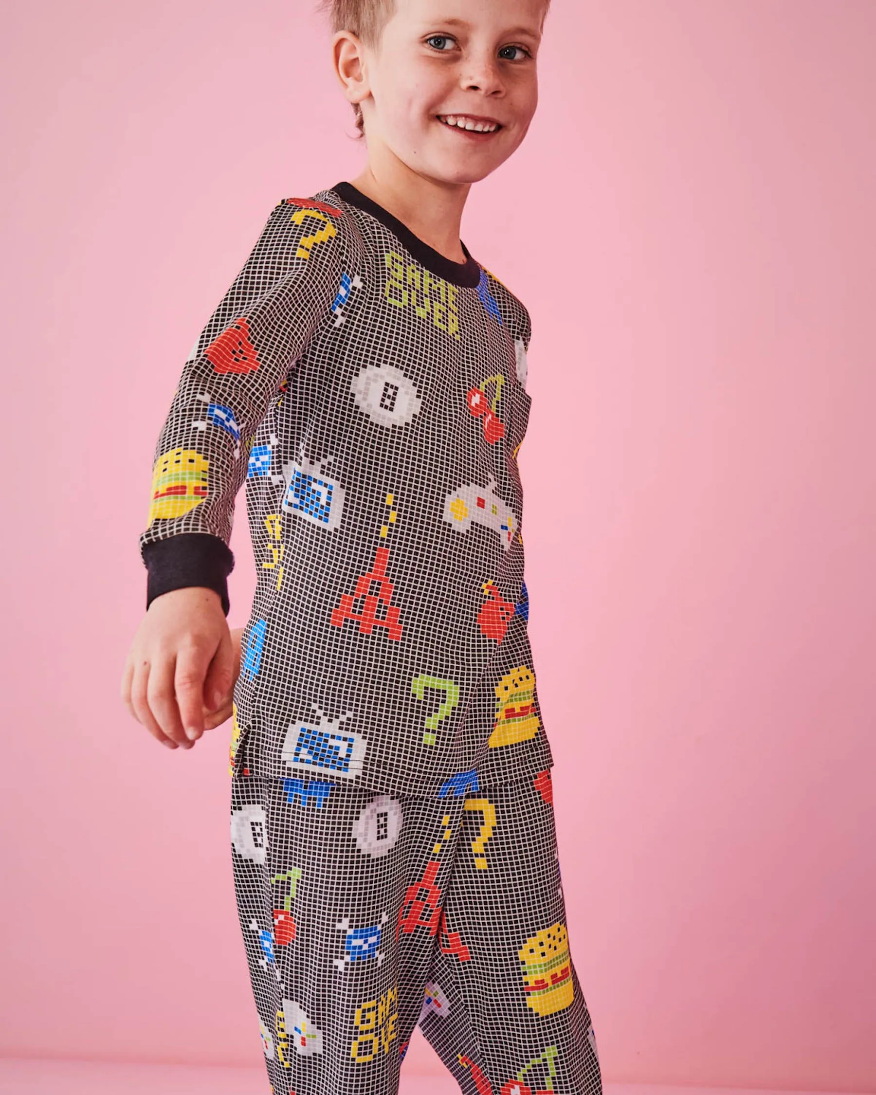 Kip & Co Gamer Organic Cotton LS Top & Pant PJ's