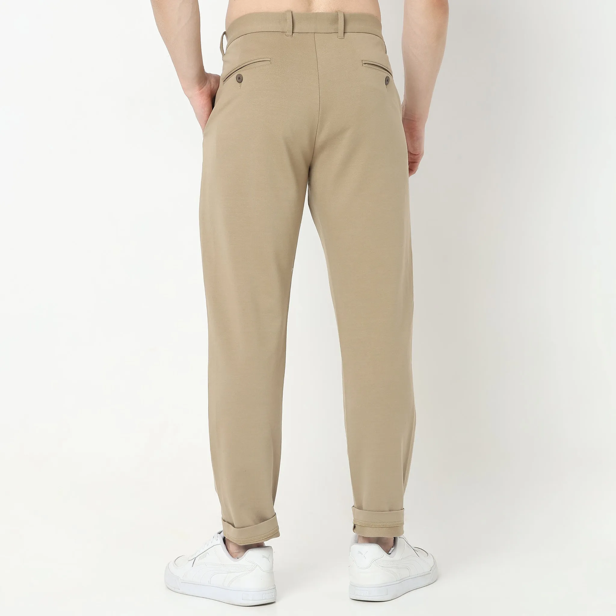 Knit Crop Chinos™  - Ulitimate Comfort - 4 Way Flexibility by E-Fast® Stretch