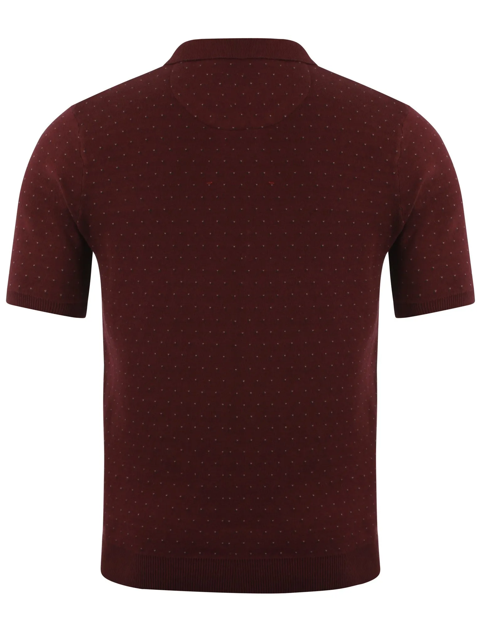 Le Shark Joseph Oxblood Knitted Polo