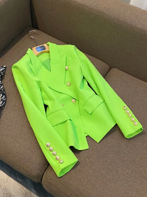 'Leosoxs' Green & Yellow Blazer