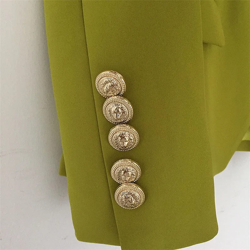 'Leosoxs' Green & Yellow Blazer