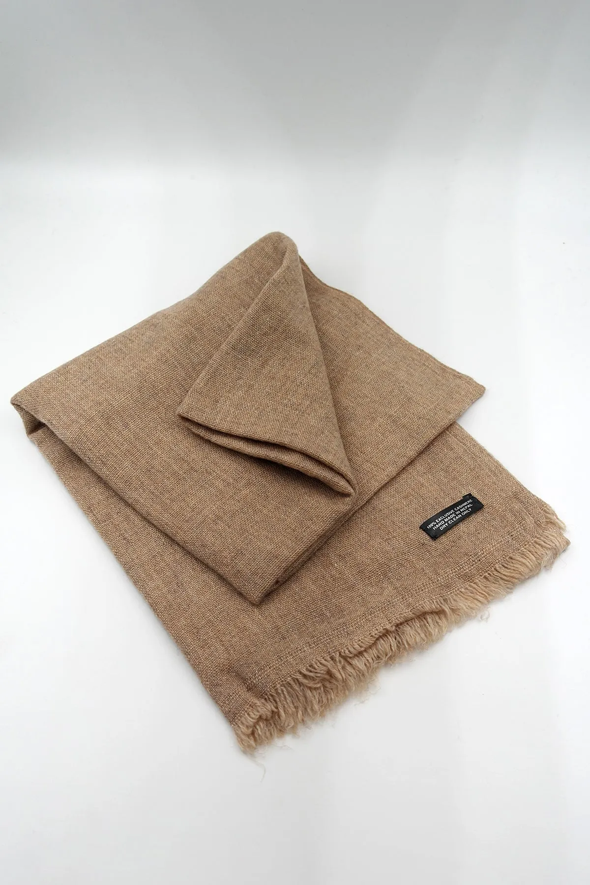 Light Brown Cashmere pashmina scarf for Women handloomed Shawl