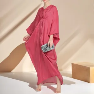 Loose Batwing Sleeve Long Dress Middle East Women's Robe