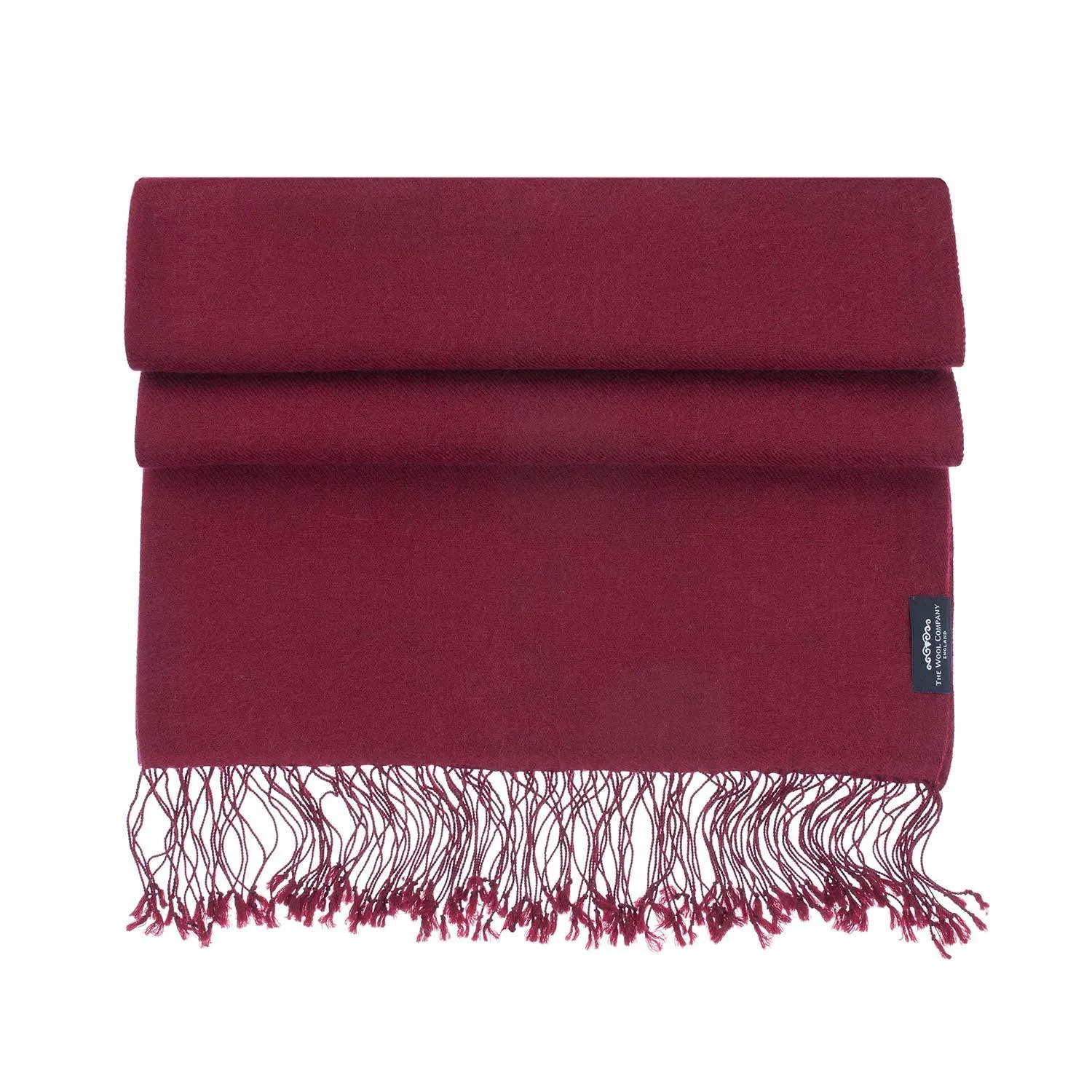 Luxury Pashmina Shawl Burgundy