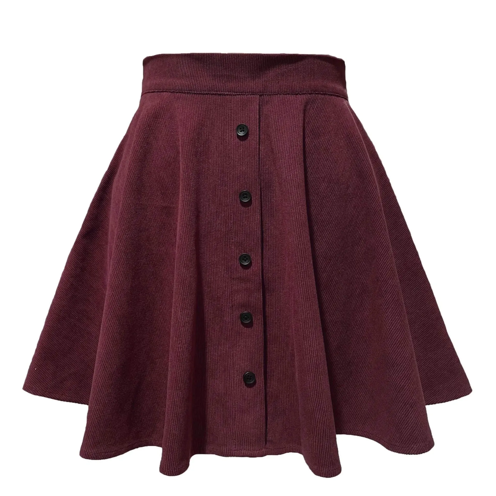 Marilyn Corduroy Button Front Skirt