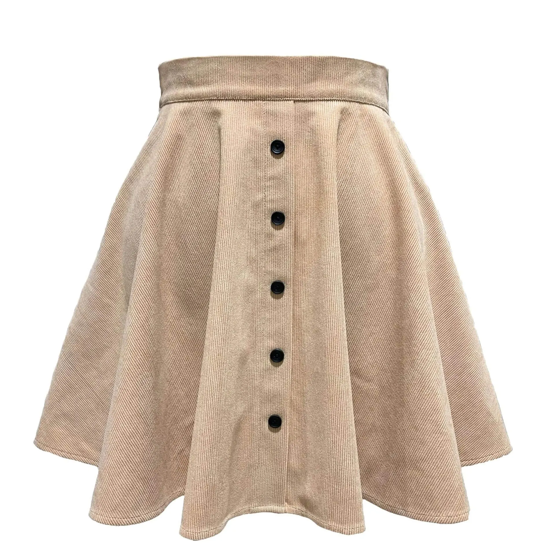 Marilyn Corduroy Button Front Skirt