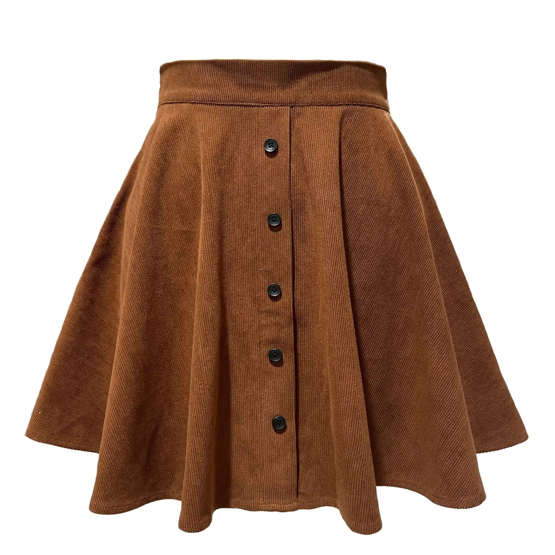 Marilyn Corduroy Button Front Skirt