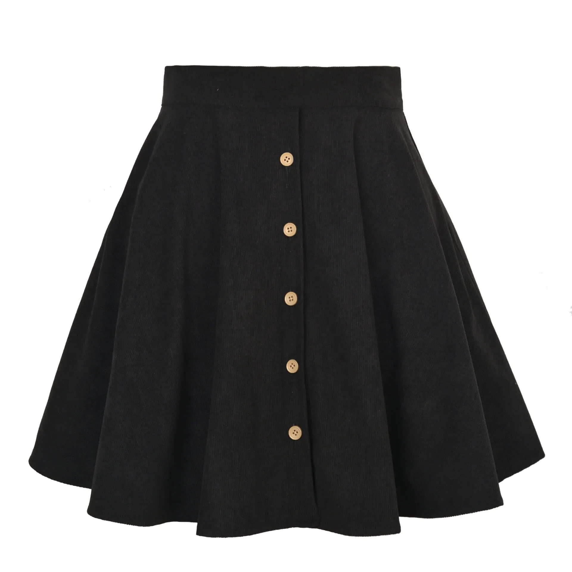 Marilyn Corduroy Button Front Skirt