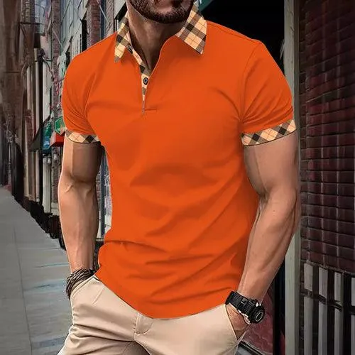 Men's Fashion Slim Fit T-shirt Polo