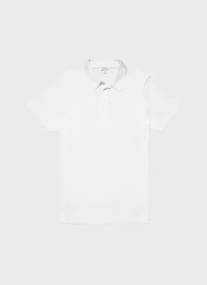 Men's Jersey Classic Polo Shirt in White