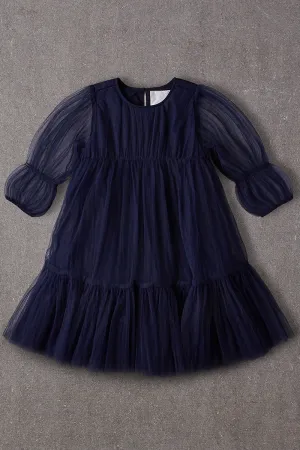 Nellystella Alice Baby Girls Dress - Navy