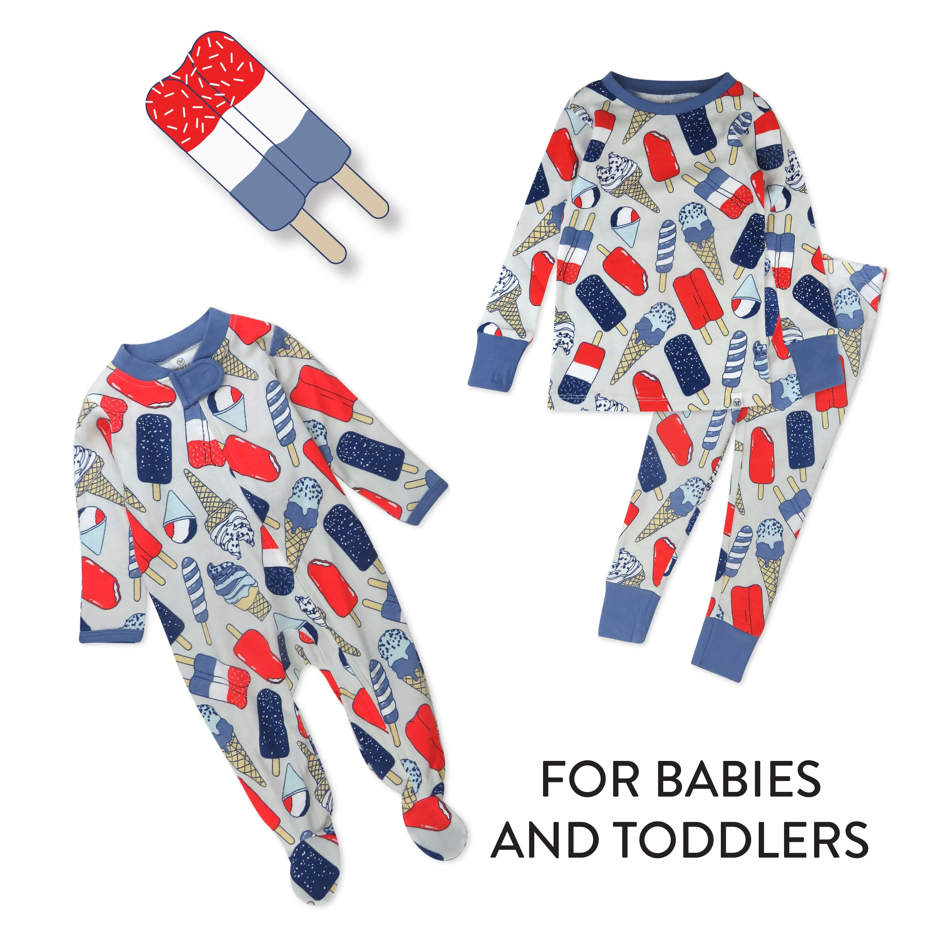 Organic Cotton Fun Foods Pajamas For Babies & Toddlers