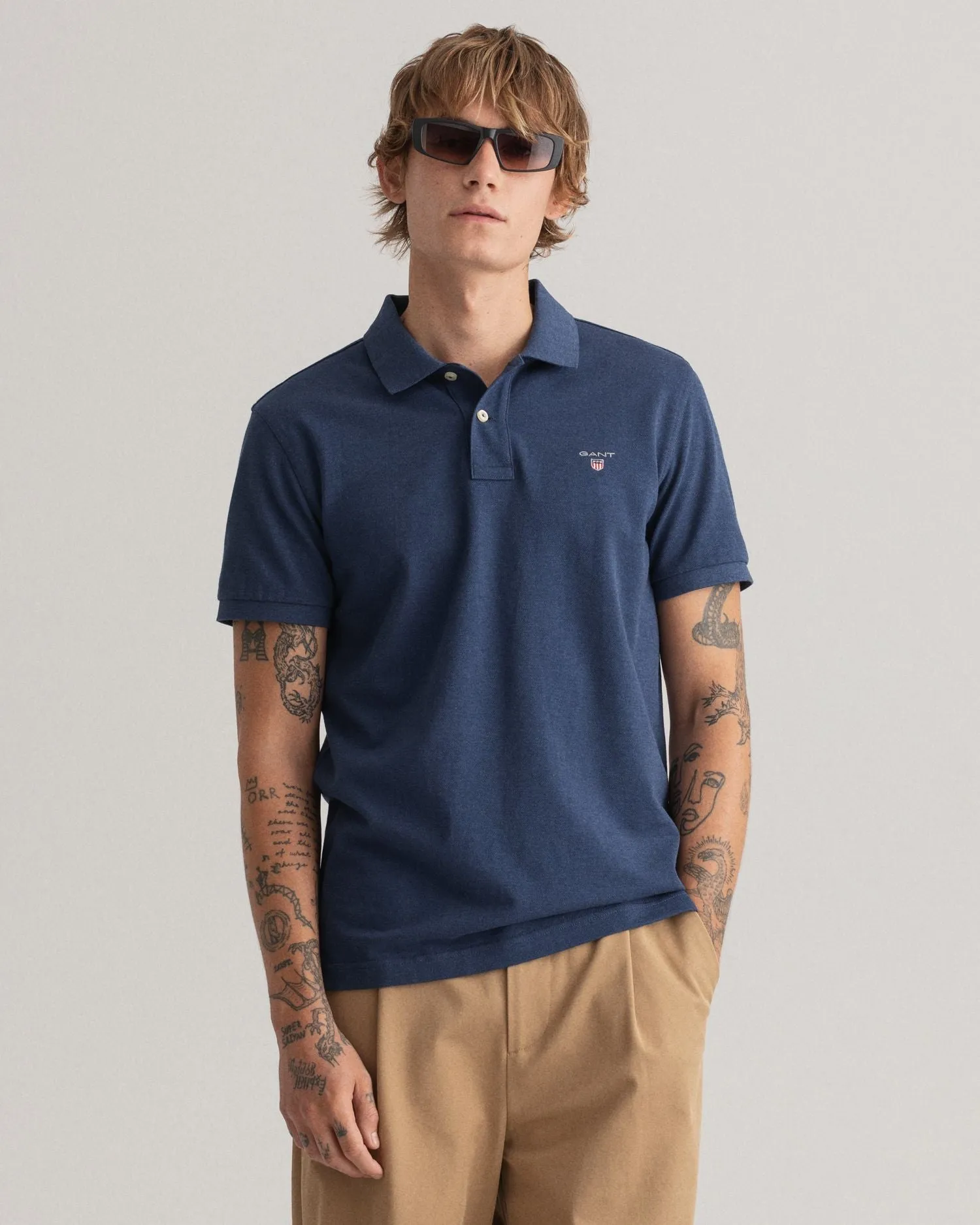 Original Pique Polo - Marine Melange