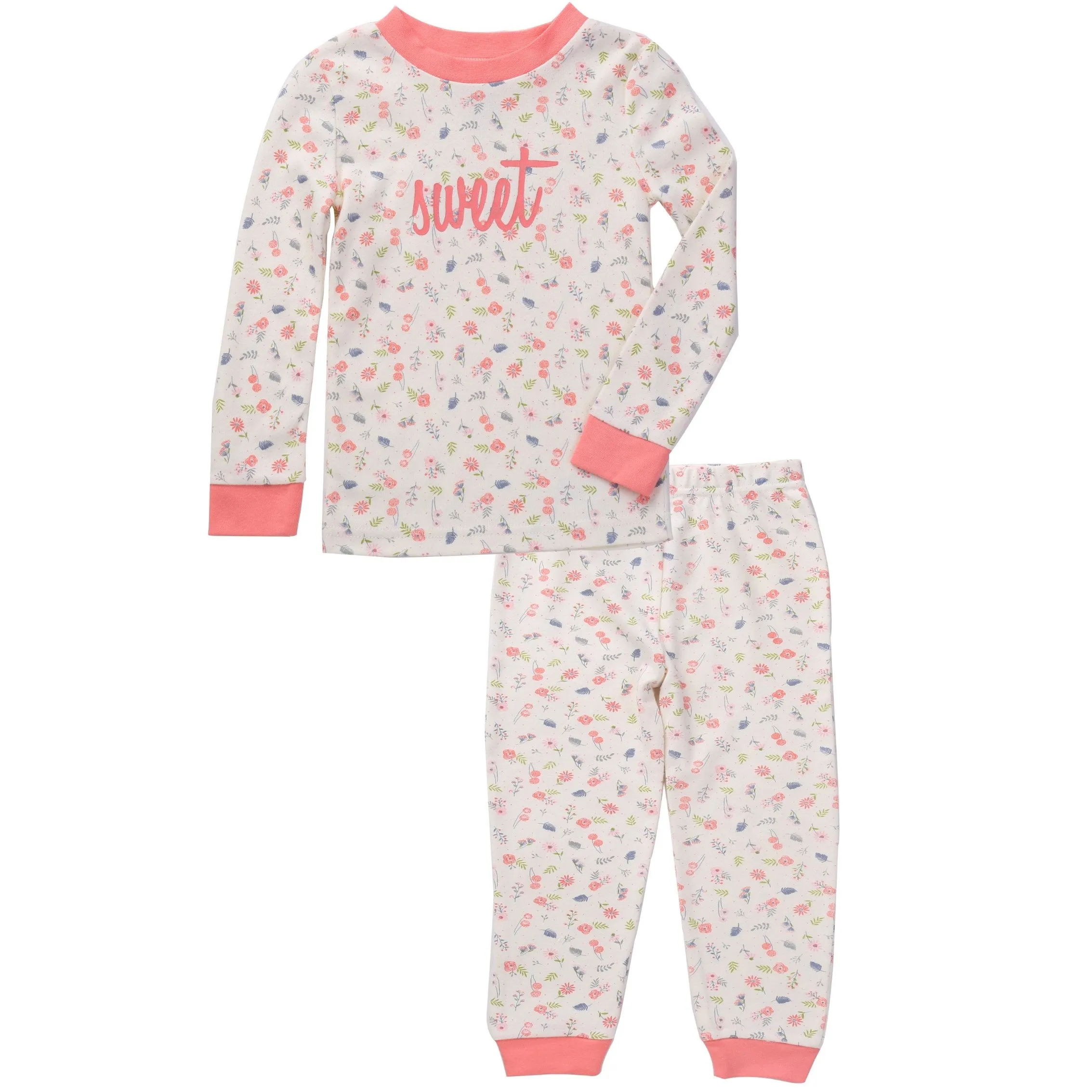 Pajamas Girls Toddler Pjs Set Pants Sleeper for Kids Sleepwear