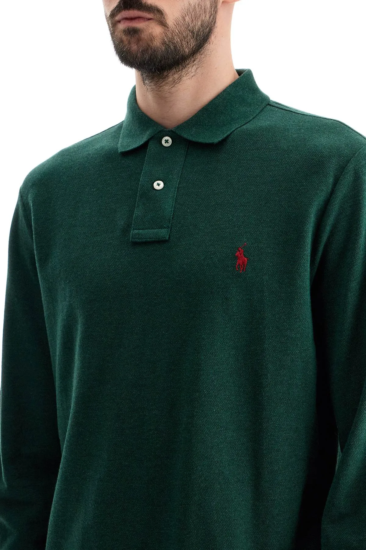 Polo Ralph Lauren Custom Slim Fit Long Sleeve Polo Shirt