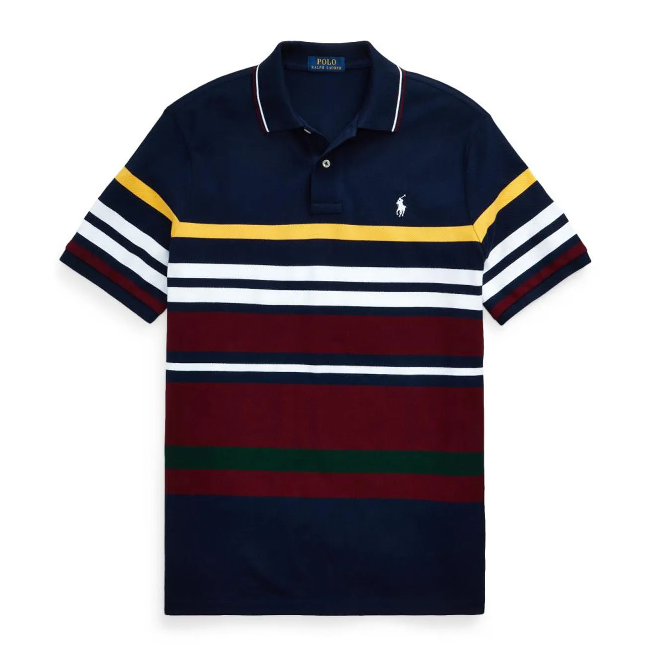 Polo Ralph Lauren Custom Slim Fit Mesh Polo Panel Navy