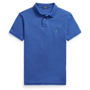 Polo Ralph Lauren Slim Fit Mesh Polo Shirt Bright Navy