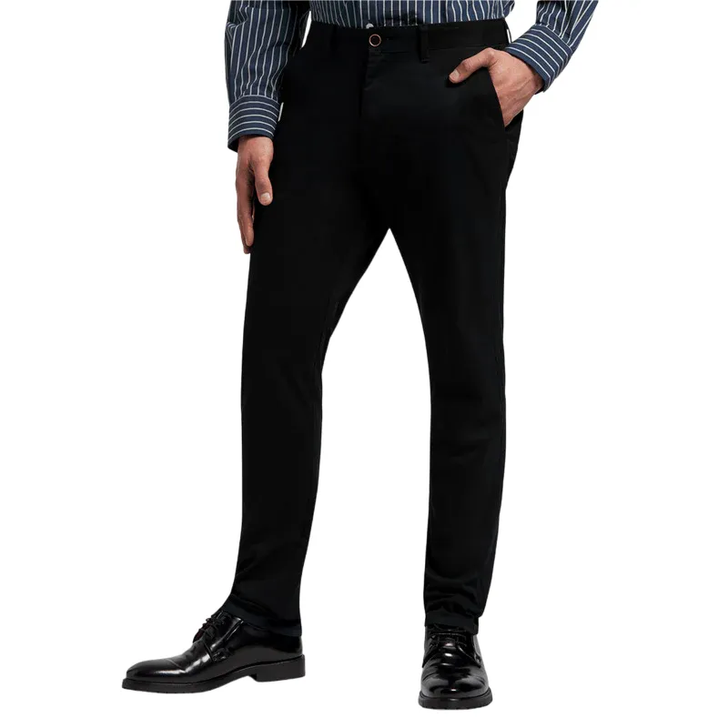 Pringle Black Tailored Fit Chinos