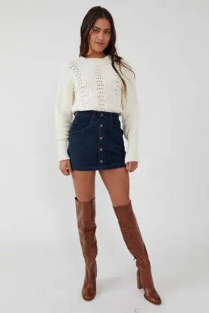 Ray Cord Mini Skirt