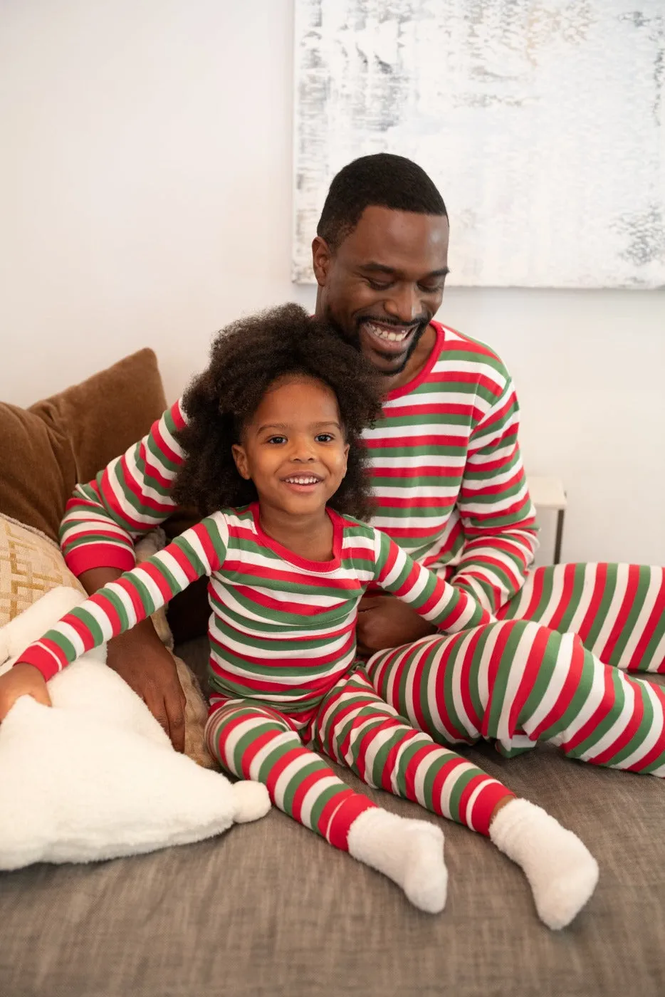 Red, White, & Green Matching Family Pajama Set