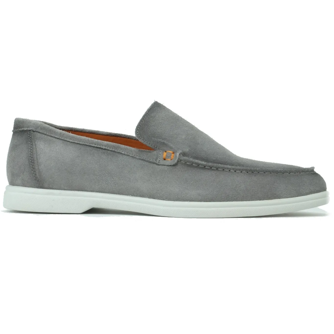 Rio Casual Suede Loafer in Pewter by Alan Payne Footwear