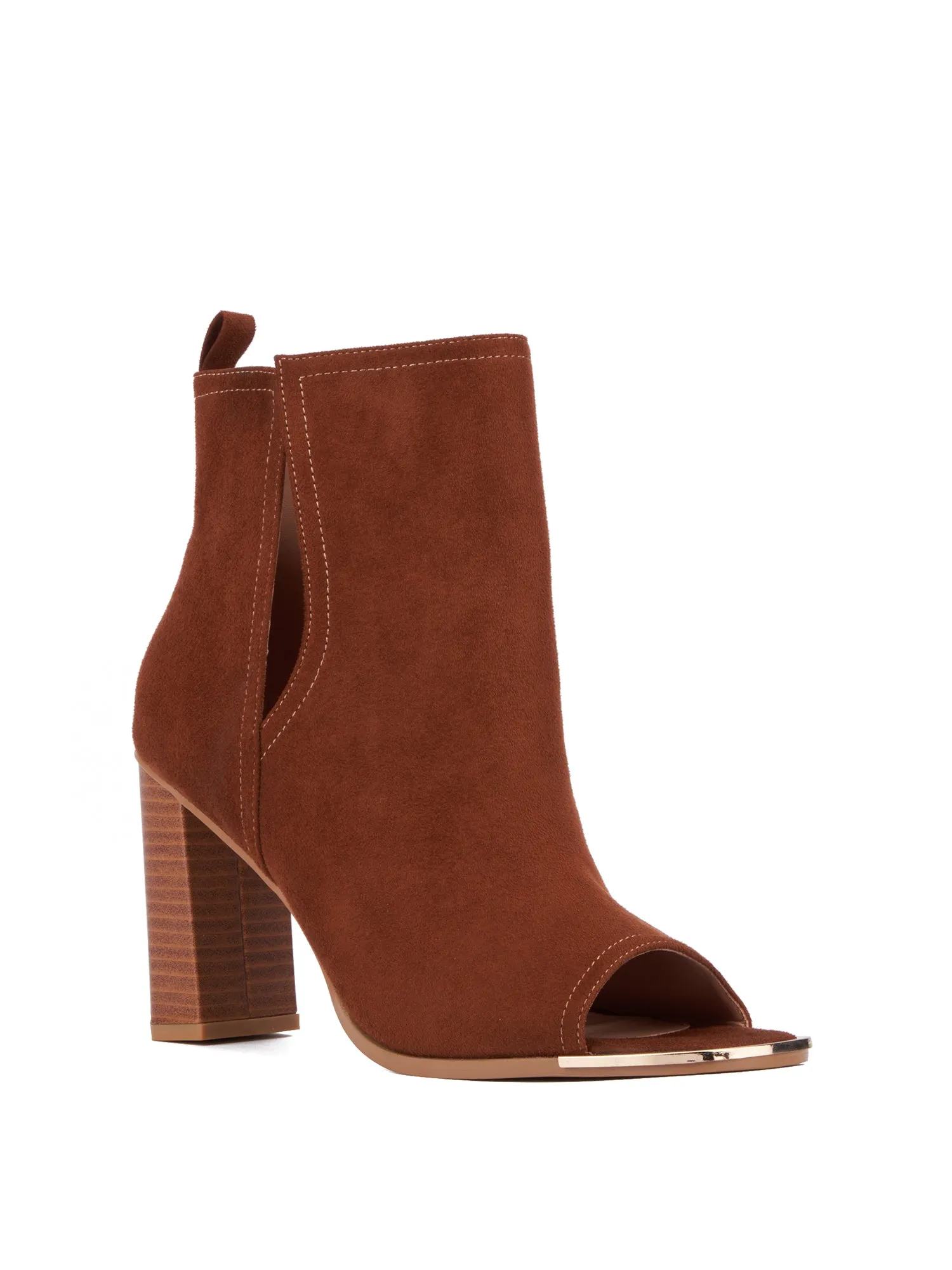 Side Vent Peep Toe Bootie