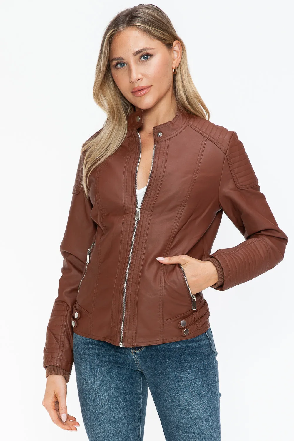 Snobbish Faux Leather Jacket