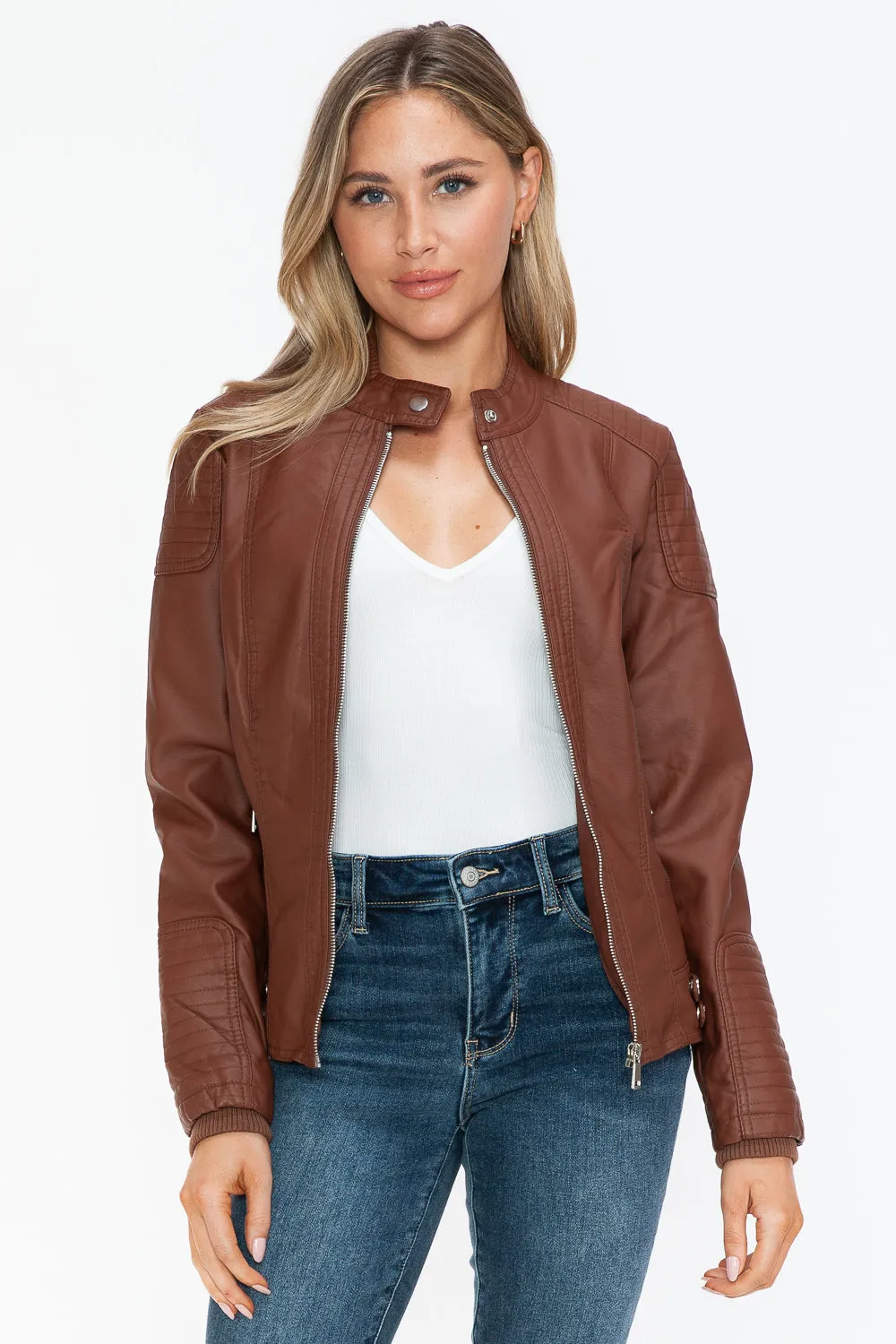 Snobbish Faux Leather Jacket