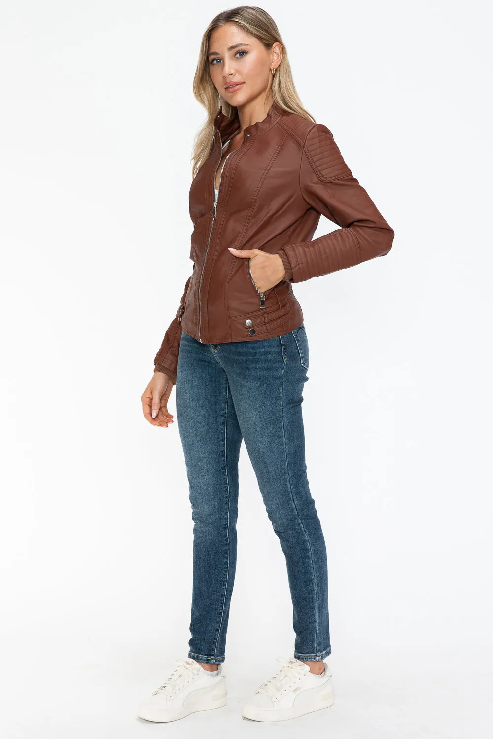 Snobbish Faux Leather Jacket