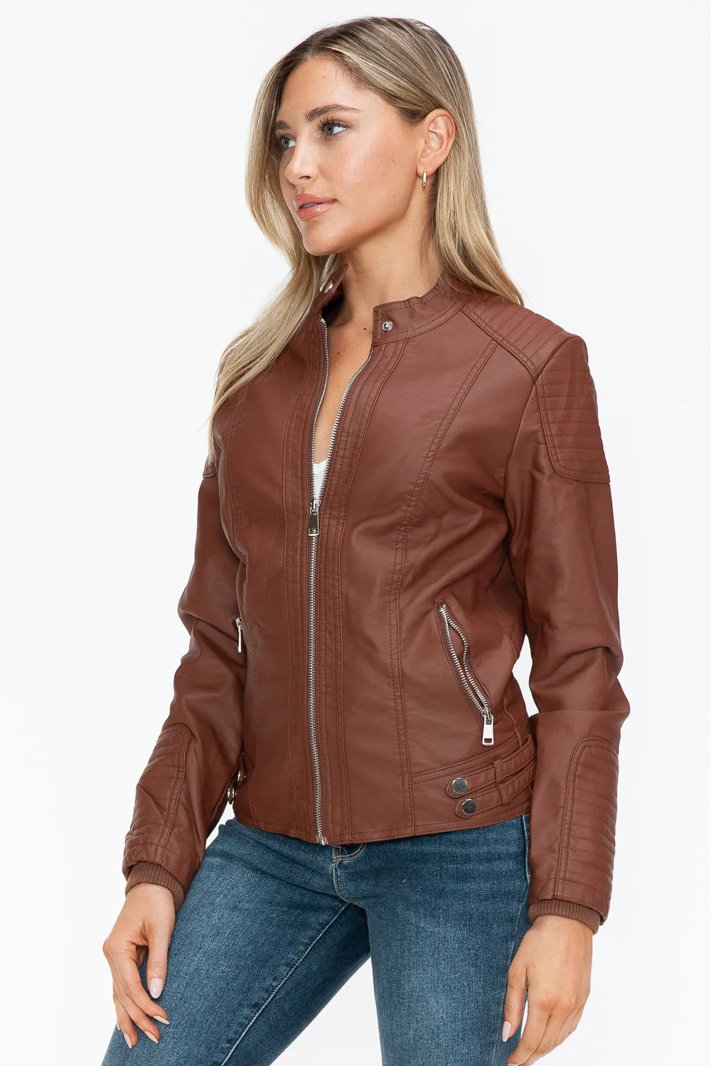 Snobbish Faux Leather Jacket