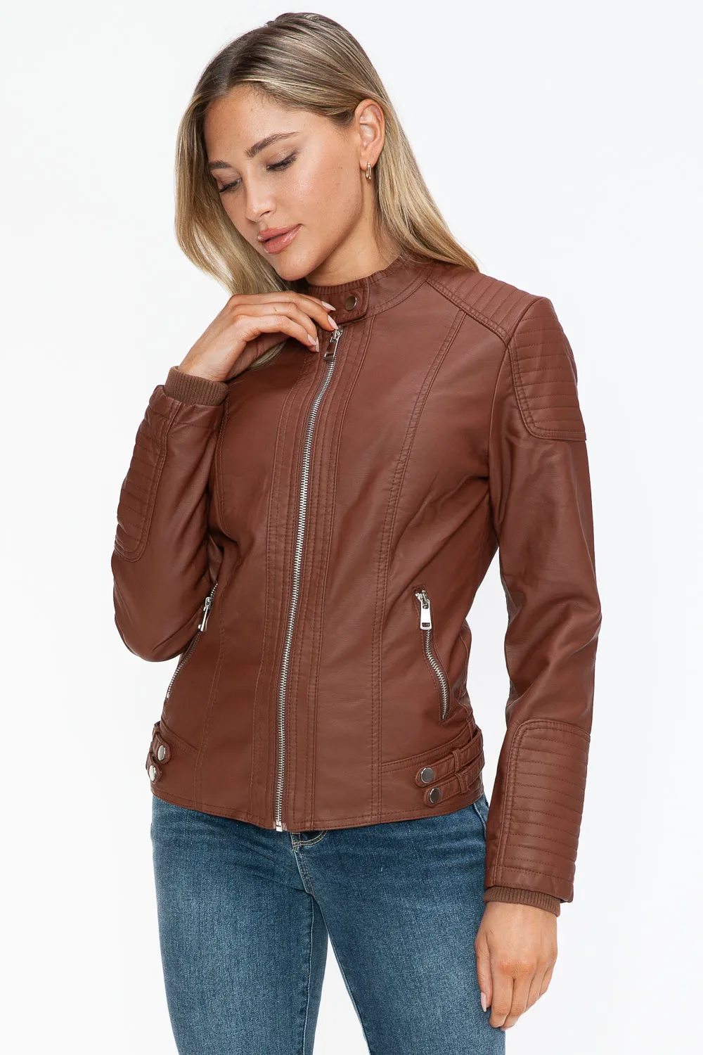 Snobbish Faux Leather Jacket