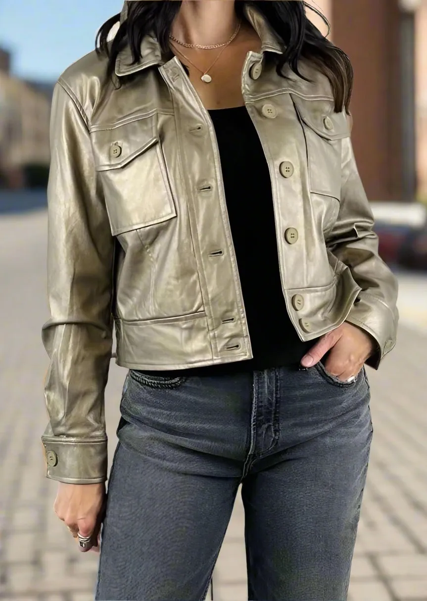 SOFT GOLD BOMBER JACKET