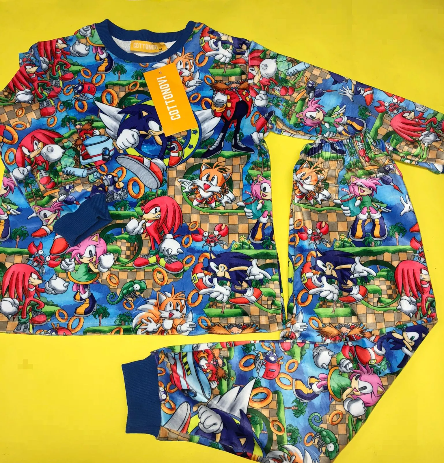 SONIC WORLD FLEECE PAJAMAS