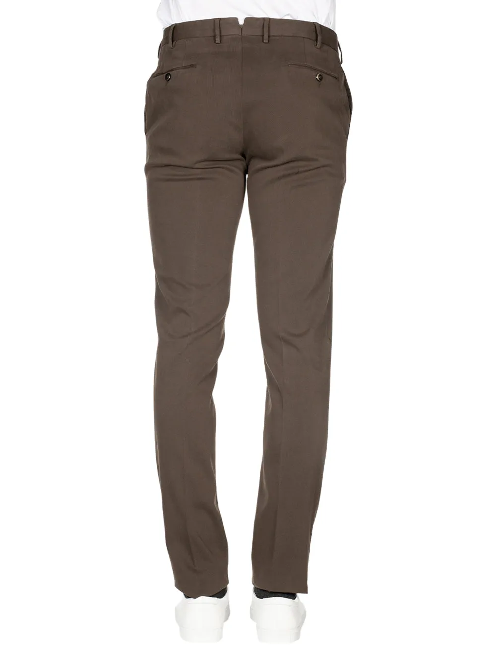 Stretch Cotton Chinos Brown