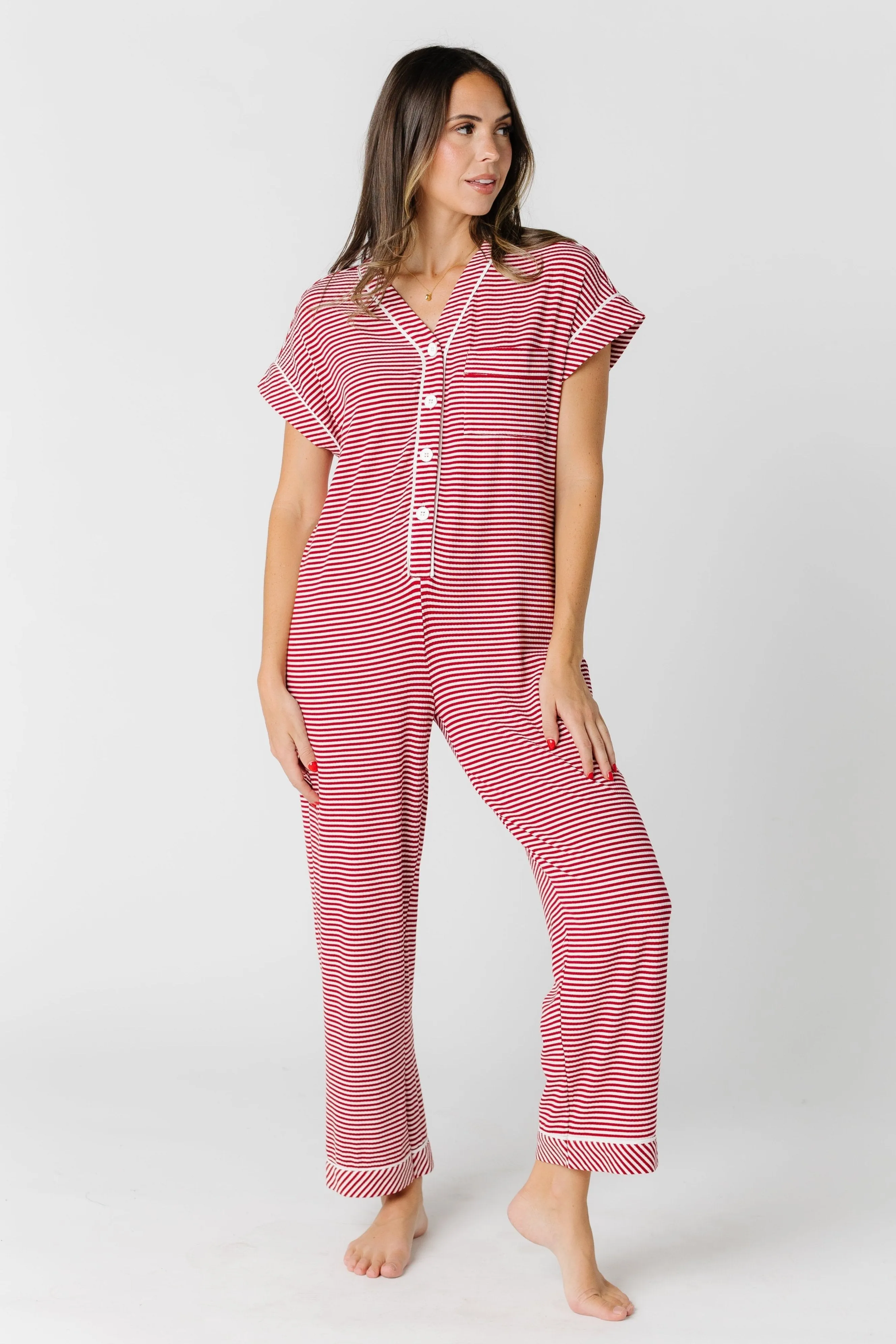 Striped Pajama Onesie