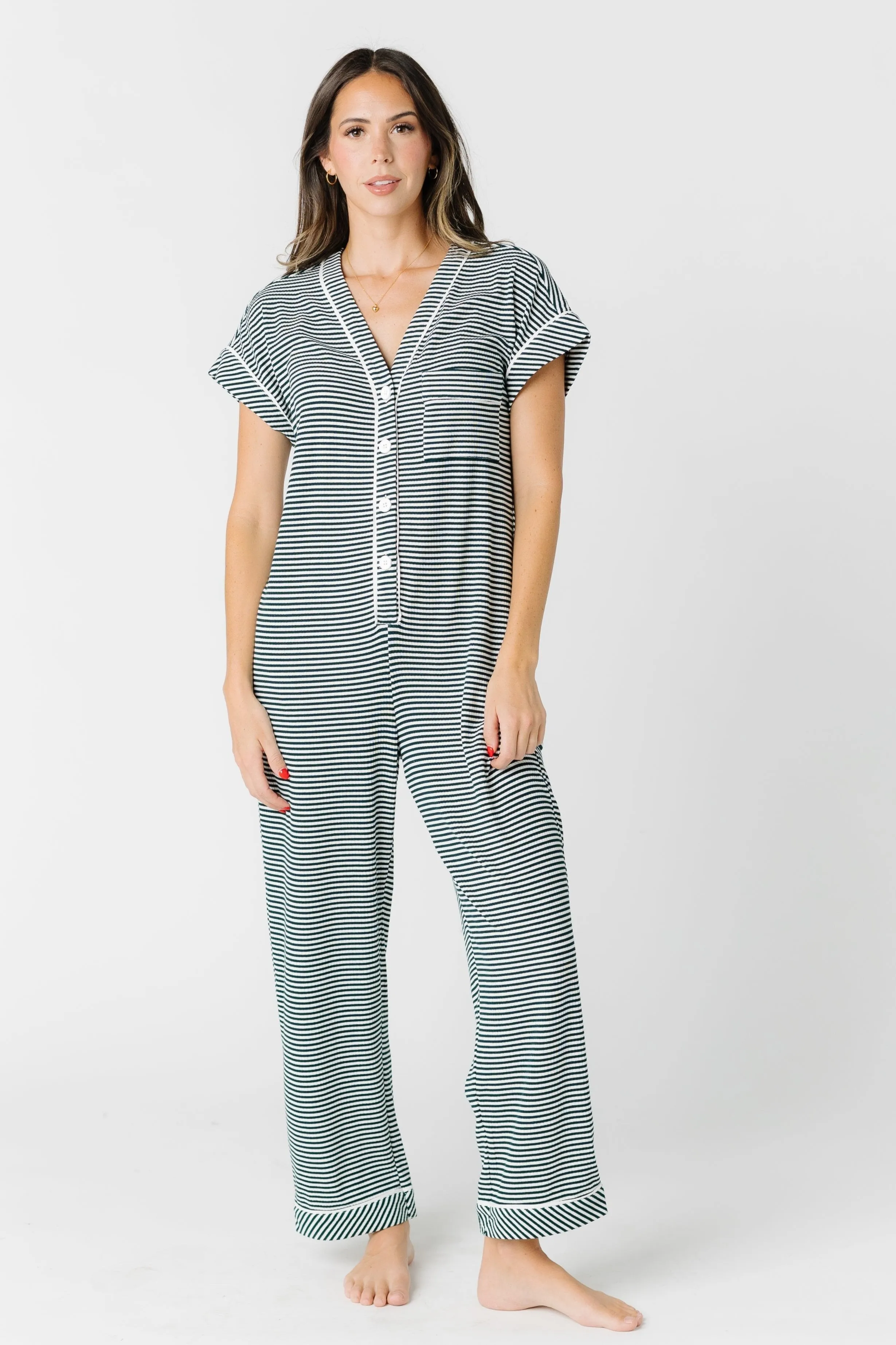 Striped Pajama Onesie