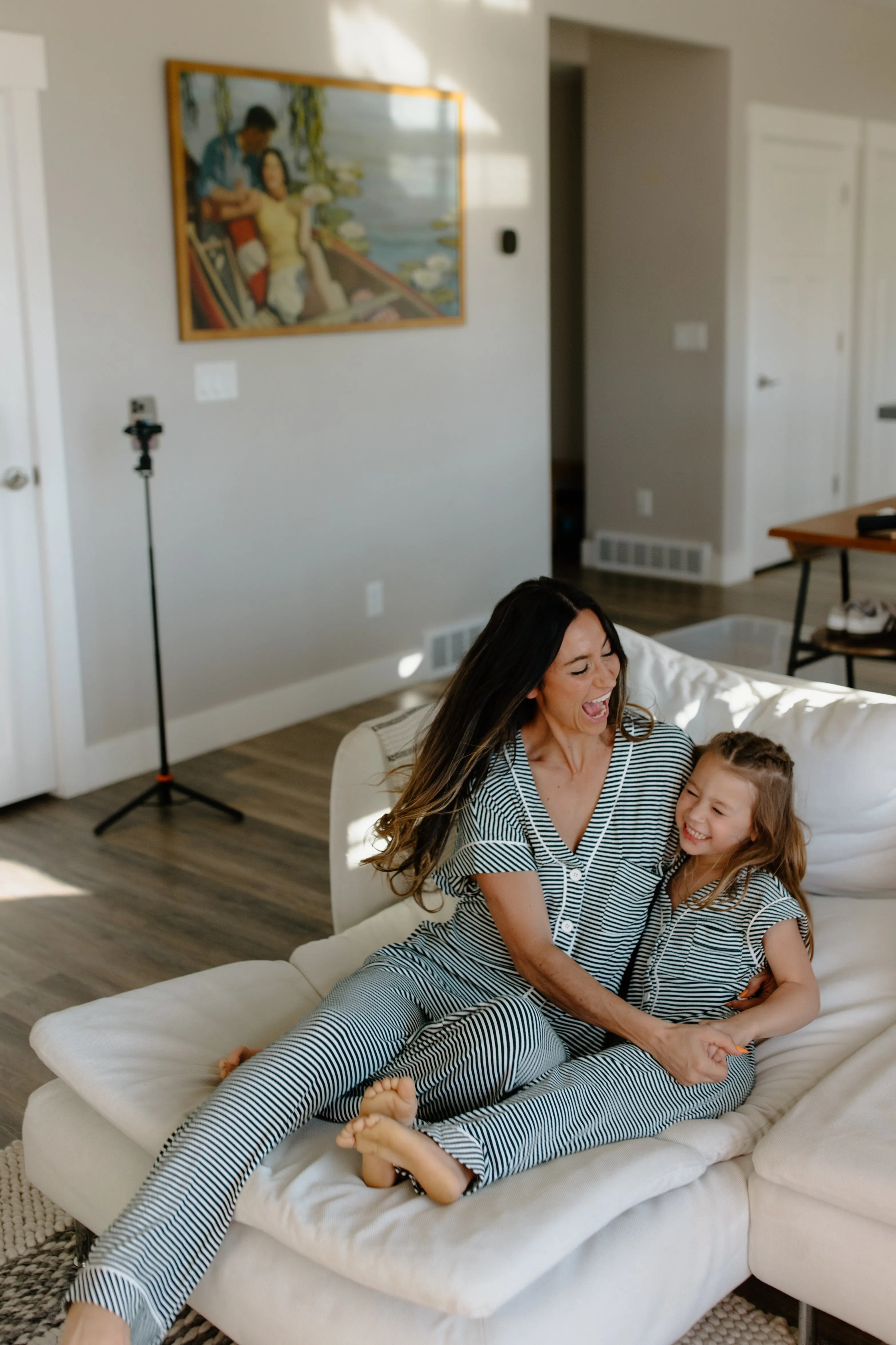 Striped Pajama Onesie