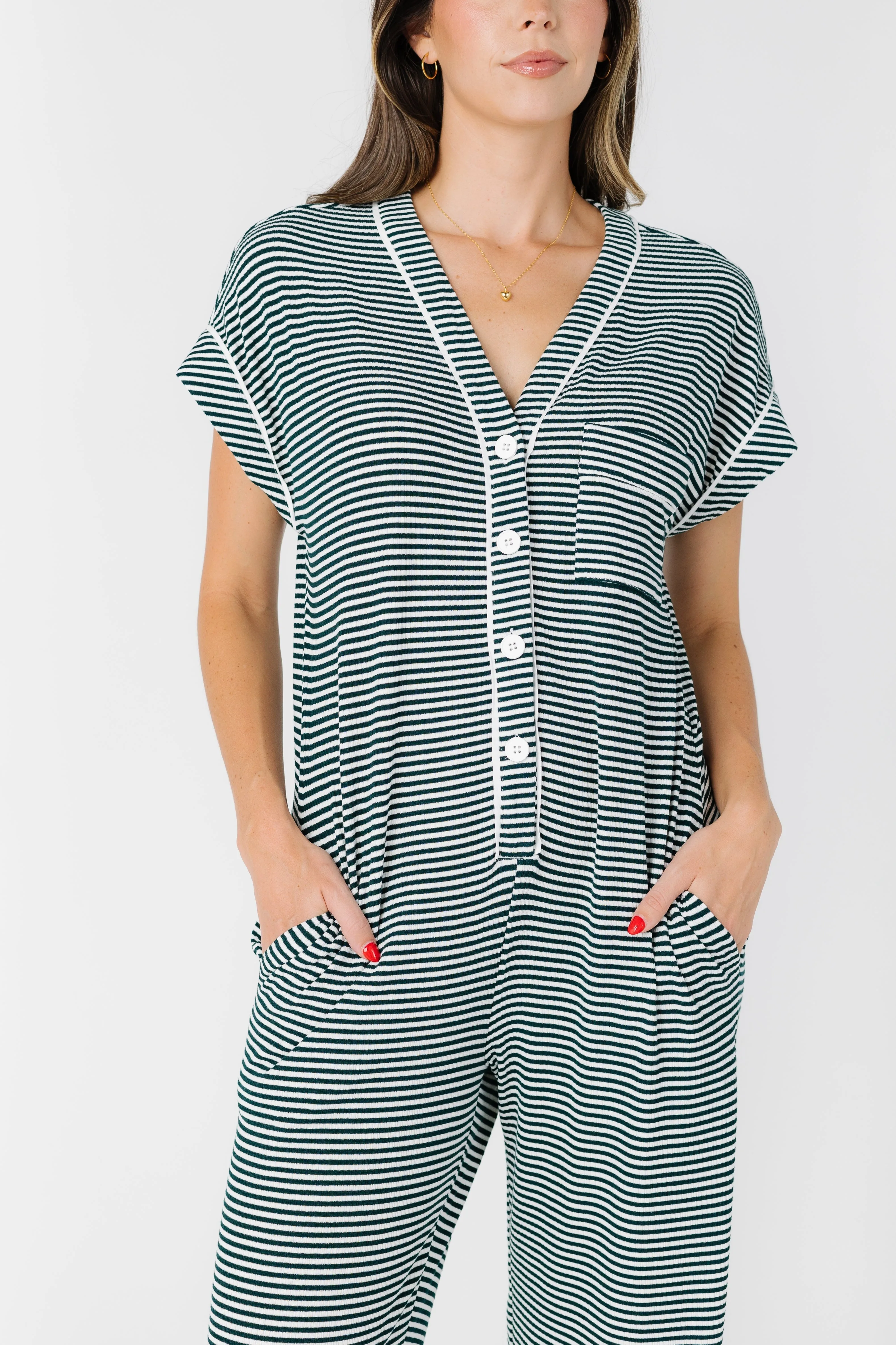 Striped Pajama Onesie