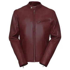 Superb Mens Lambskin Red Leather Jacket