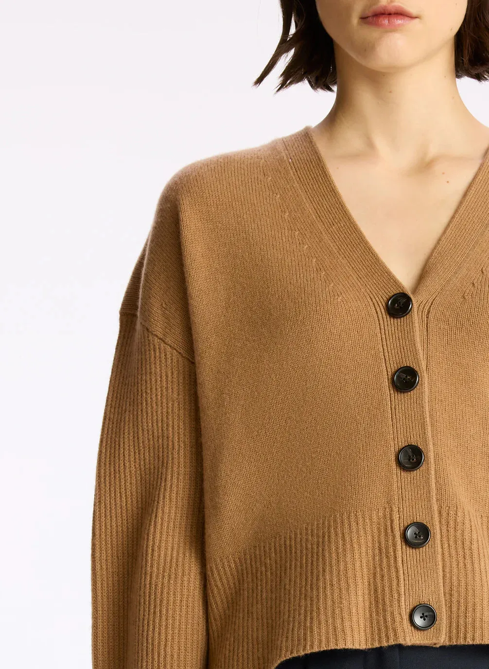 Venice Wool Cashmere Cardigan - Sunset Glow