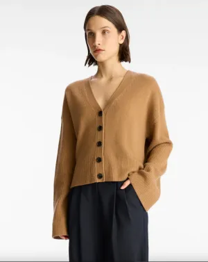 Venice Wool Cashmere Cardigan - Sunset Glow