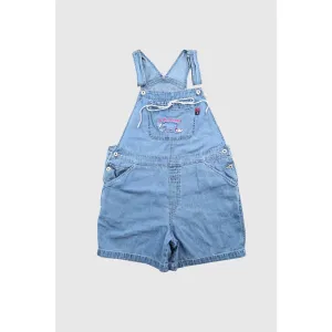 Vintage 90’s Eeyore Medium Wash Denim Short Overalls