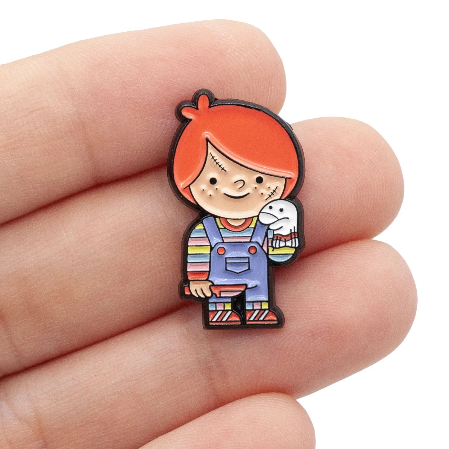 Wanna Play Chucky Enamel Pin