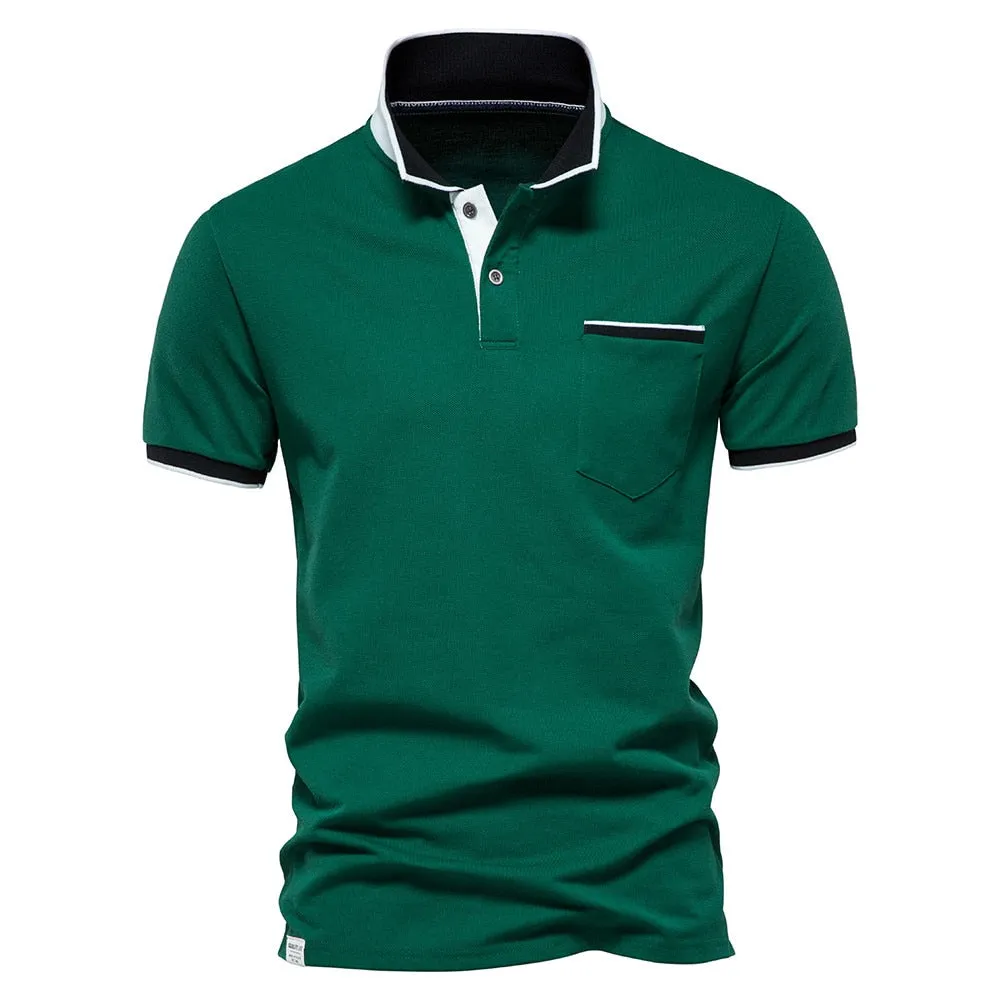 West Louis™ Brand Summer Cotton Casual Polo Shirt