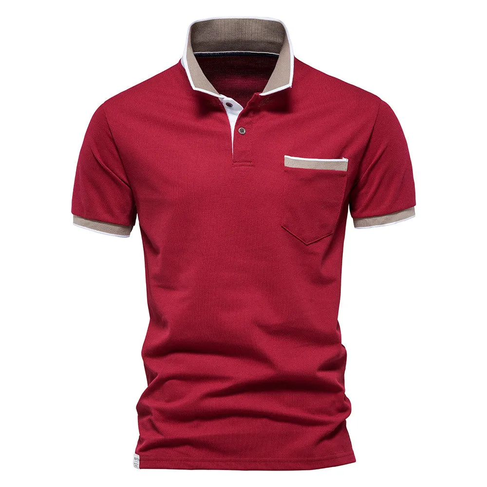 West Louis™ Brand Summer Cotton Casual Polo Shirt