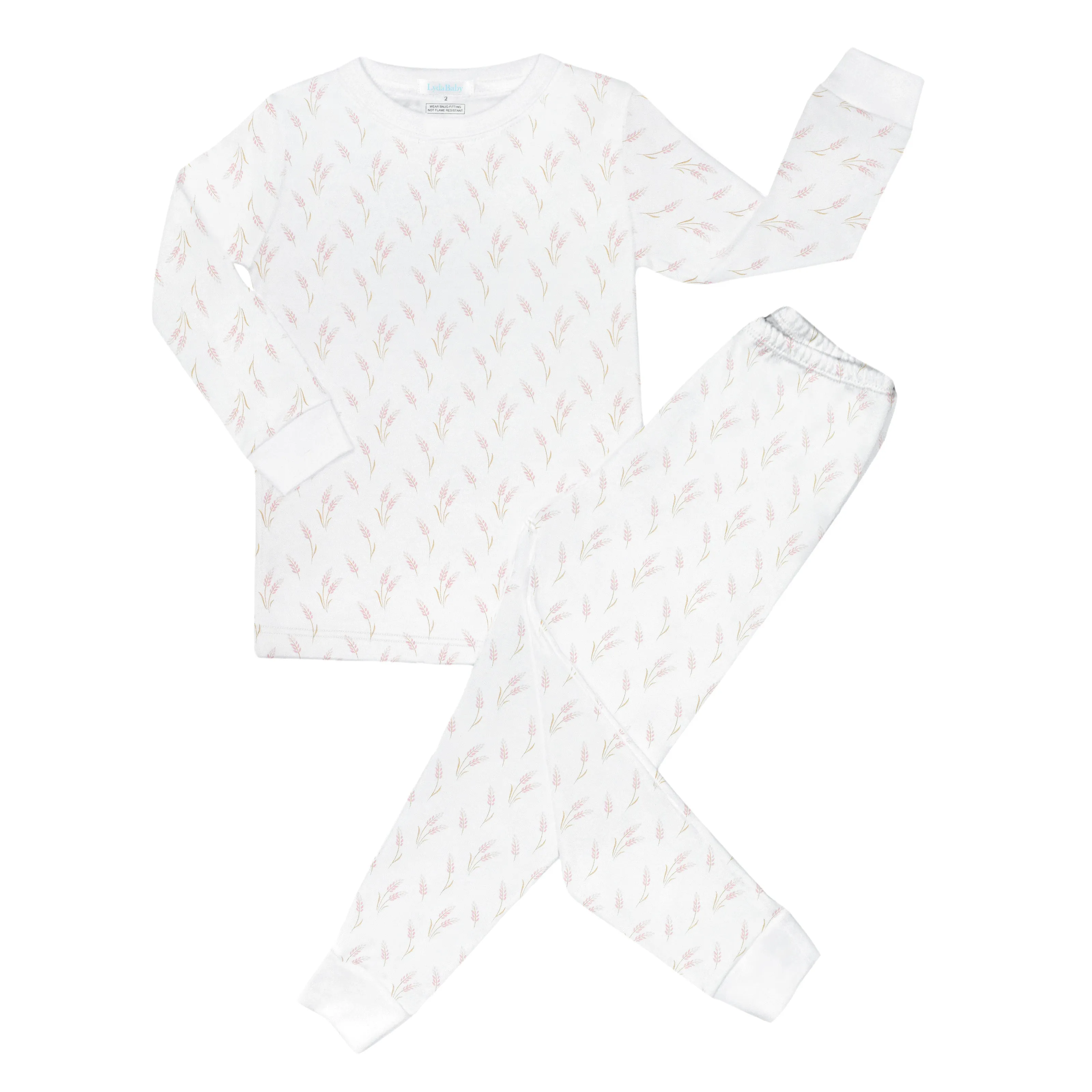 Wheat Spikes Printed Pajama | Baby Girl